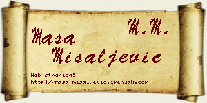Maša Misaljević vizit kartica